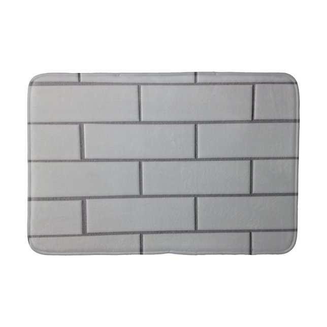 Camouflage  subway tile bath mat (Front)