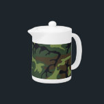 Camouflage Teapot<br><div class="desc">Camouflage pattern home decor and furnishings.</div>