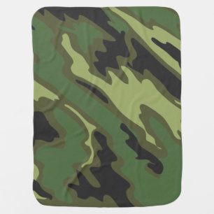 Camouflage Texture Swaddle Blanket