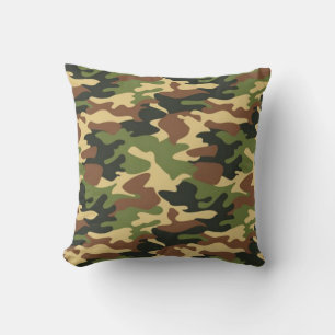 camouflage throw pillow