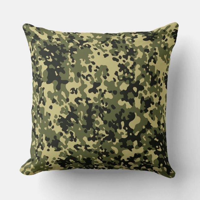 Camouflage Throw Pillow (Front)
