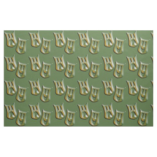 Camouflage Tragedy and Comedy Masks Fabric