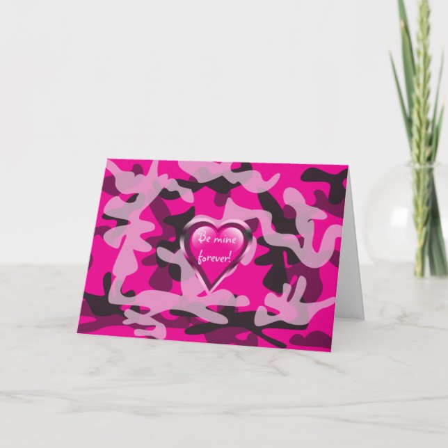 Camouflage valentine's day card (Front)