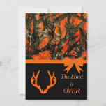 Camouflage Wedding Invitation With Deer Horns. at Zazzle
