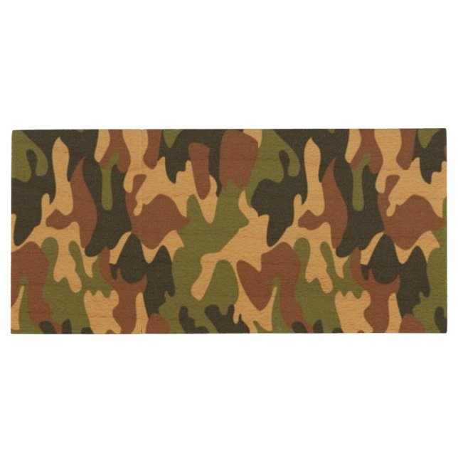 camouflage wood flash drive (Back)