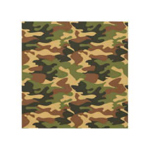 camouflage wood wall art