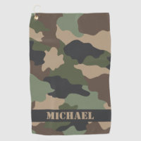 Camouflage Woodland Camo Military Khaki Monogram
