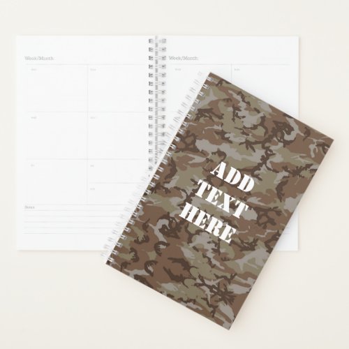 Camouflage Woodland Desert Military Pattern Planner