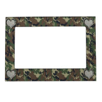 Camouflage Woodland Forest Heart on Camo