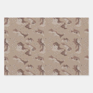 Camouflage wrapping paper, Desert Camouflage Paper Sheets
