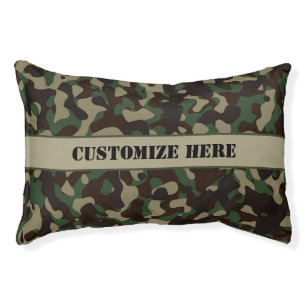 Camouflaged Dog Bed