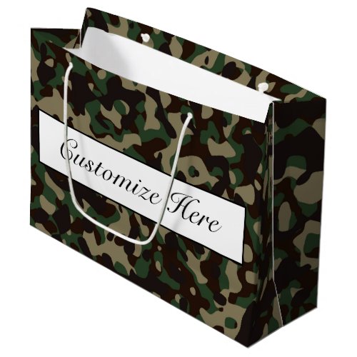 Camouflaged Gift Bag