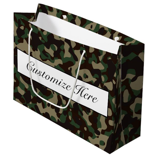 Camouflaged Gift Bag (Front Angled)