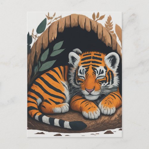 Camouflaged Kitten Postcard