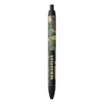 Camouflaged Pattern Personalized Black Ink Pen at Zazzle