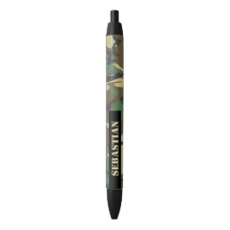 Camouflaged Pattern Personalized Black Ink Pen
