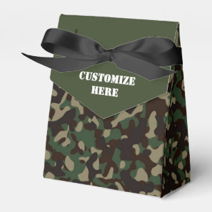 Camouflaged Tent Favor Box