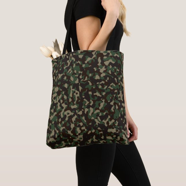 Camouflaged Tote Bag (Close Up)