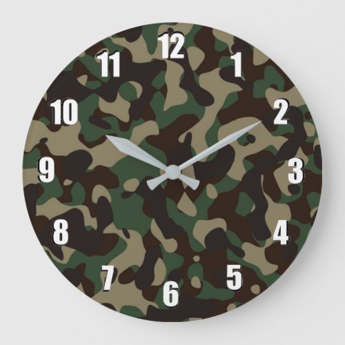 Camouflaged Wall Clock