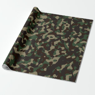 Camouflaged Wrapping Paper