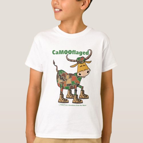 Camouflauge Bull T_Shirt