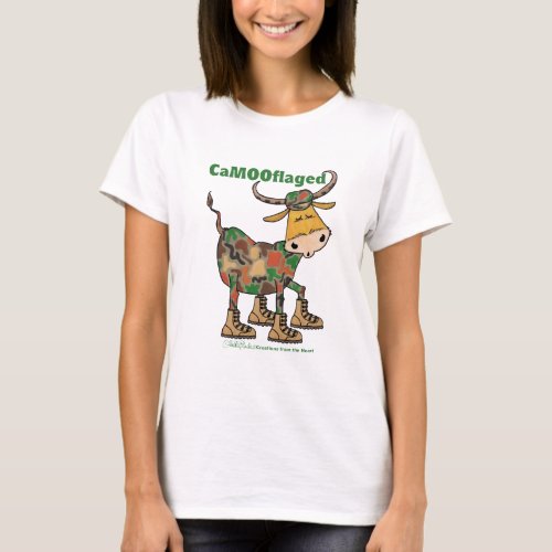 Camouflauge Bull T_Shirt