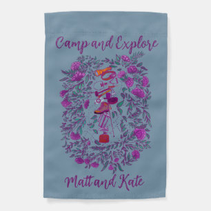 Camp and Explore Personalized Camping Flag