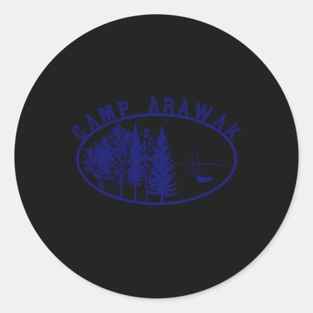 Camp Arawak Classic Round Sticker (Front)