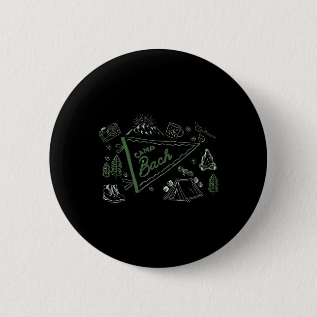 Camp Bach Adventure Camping Bachelorette Party The Button (Front)
