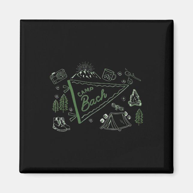 Camp Bach Adventure Camping Bachelorette Party The Magnet (Front)