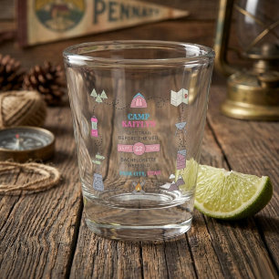 Camp Bach Wilderness Bachelorette Party Favor Shot Glass