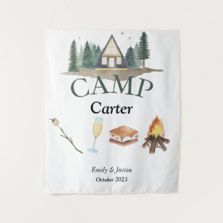 Camp Bachelor Bachelorette Tapestry