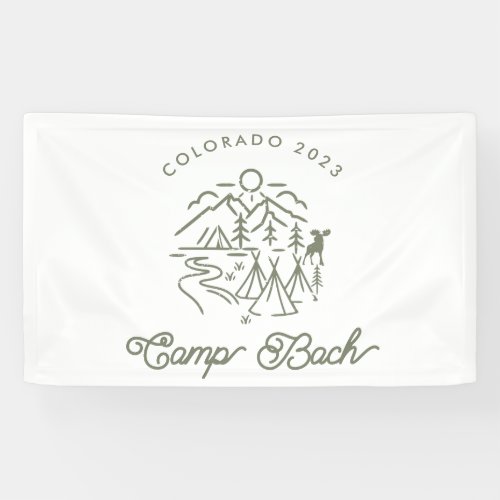 Camp Bachelorette Banner Backdrop  Banner