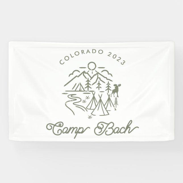 Camp Bachelorette Banner/ Backdrop  Banner (Horizontal)
