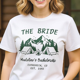 Camp Bachelorette Camping Glamping Bride T-Shirt