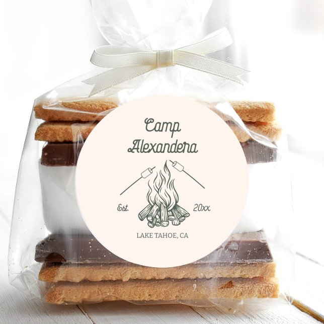  Camp Bachelorette  Classic Round Sticker (Creator Uploaded)