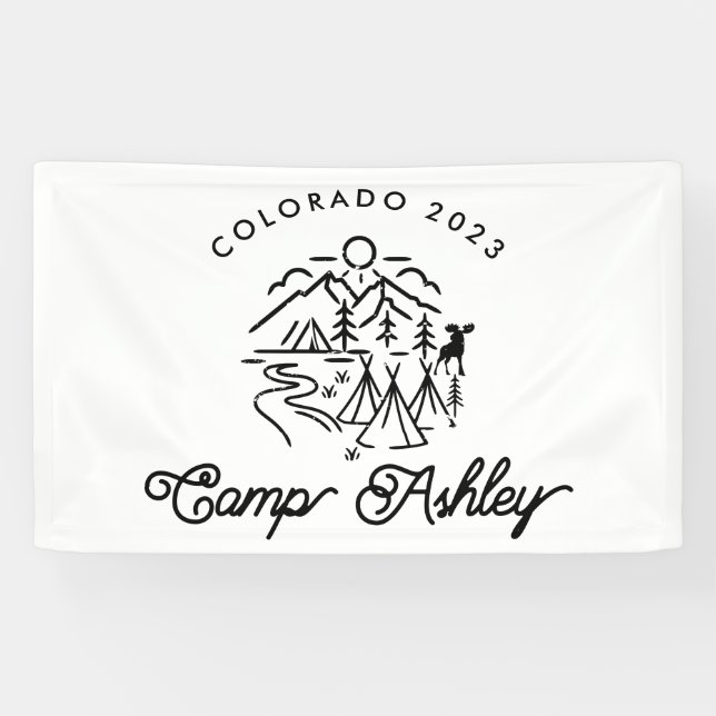 Camp Bachelorette Custom Banner (Horizontal)
