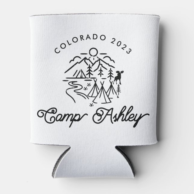 Camp Bachelorette Custom Can Cooler/ Coozie (Front)