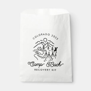 Camp Bachelorette Custom Recovery Kit Favor Bag