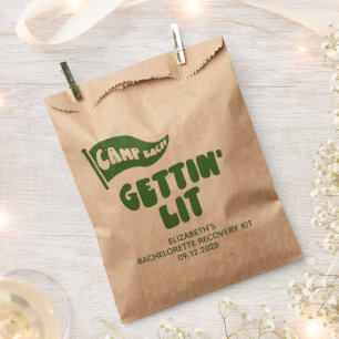 Camp Bachelorette Gettin' Lit Recovery Kit Favor Bag