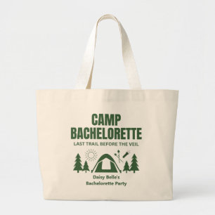 Camp Bachelorette Green Tote Bag