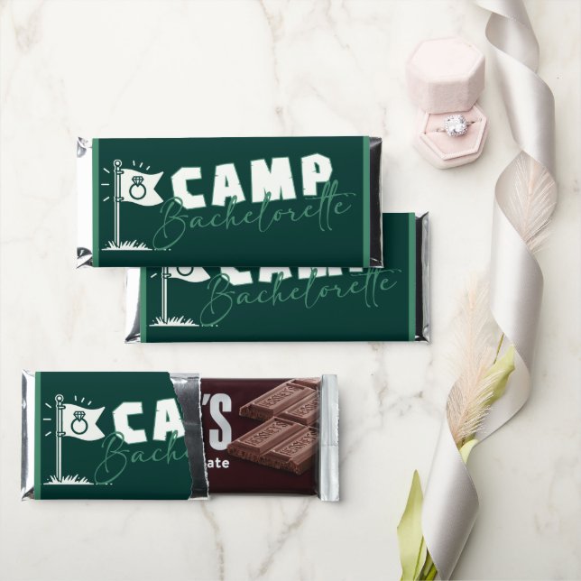 Camp Bachelorette Hershey Bar Favors (Front)