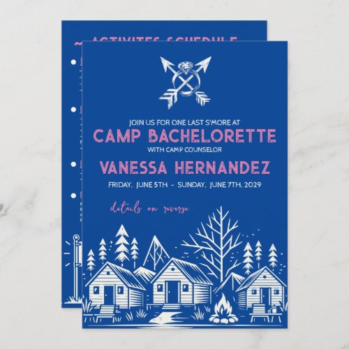 Camp Bachelorette Invitation