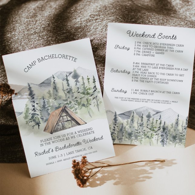 Camp Bachelorette Invitation (Creator Uploaded)