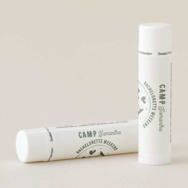 Camp Bachelorette Party Camping Bach Weekend  Lip Balm (Rotated Right)