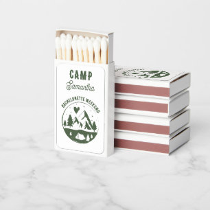Camp Bachelorette Party Camping Bach Weekend Matchboxes
