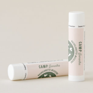 Camp Bachelorette Party Camping Bach Weekend Pink Lip Balm