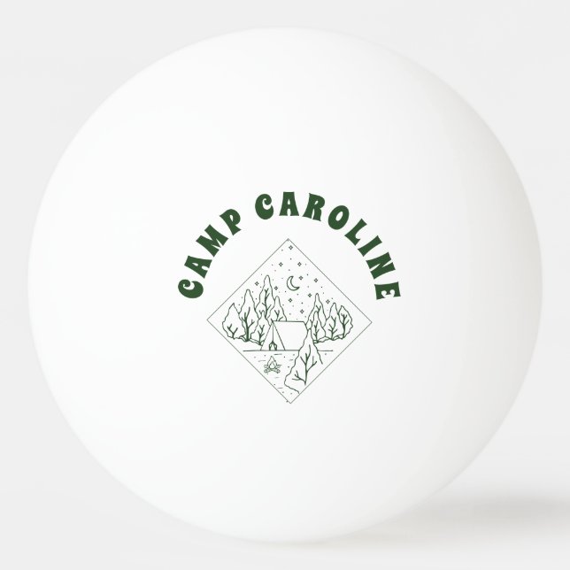 Camp Bachelorette Party Custom Ping Pong Ball (Front)