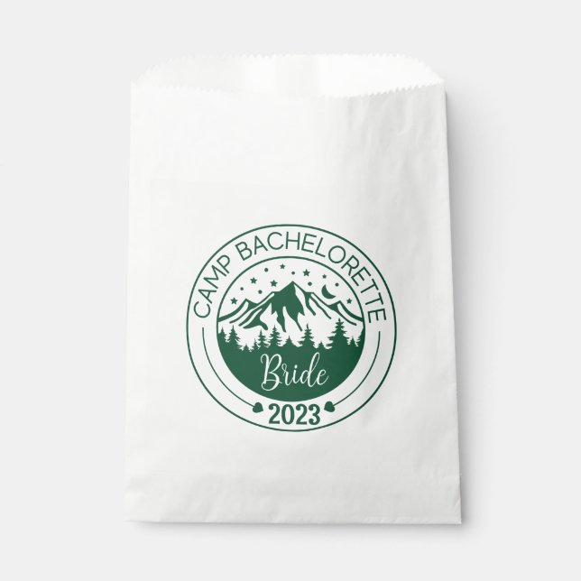 Camp Bachelorette Party Cute Favor Bags (Front)