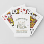 Camp Bachelorette Party Girls Camping Trip Custom Playing Cards<br><div class="desc">Experience Adventure with Camp Bachelorette Party Custom Gifts! Gear up for an unforgettable bachelorette party that blends outdoor excitement with personalized style. This custom merchandise is the perfect addition to your camp-themed celebration, adding a touch of elegance and individuality to your bach trip. Elevate your camping experience with this custom...</div>